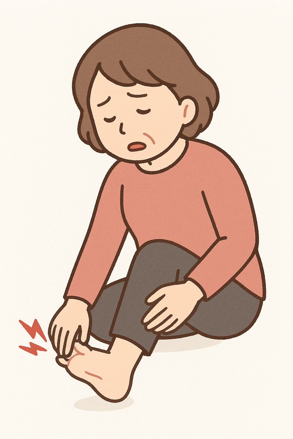 足の裏が痛い人